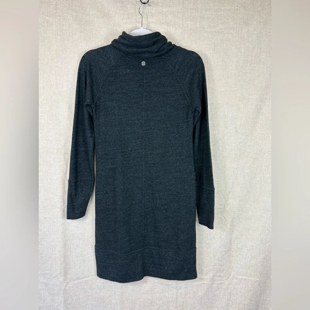 Prana merino blend sweatshirt dress charcoal grey size xs - Picture 3 of 15